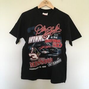 Dale Earnhardt T Shirt Mens L Mission Accomplished Daytona 500 40th Annual 1998
